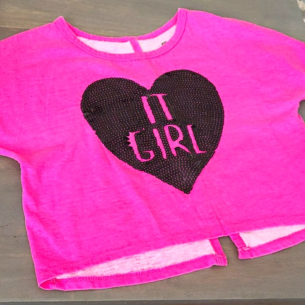 Total Girl Crop Top Pink Small